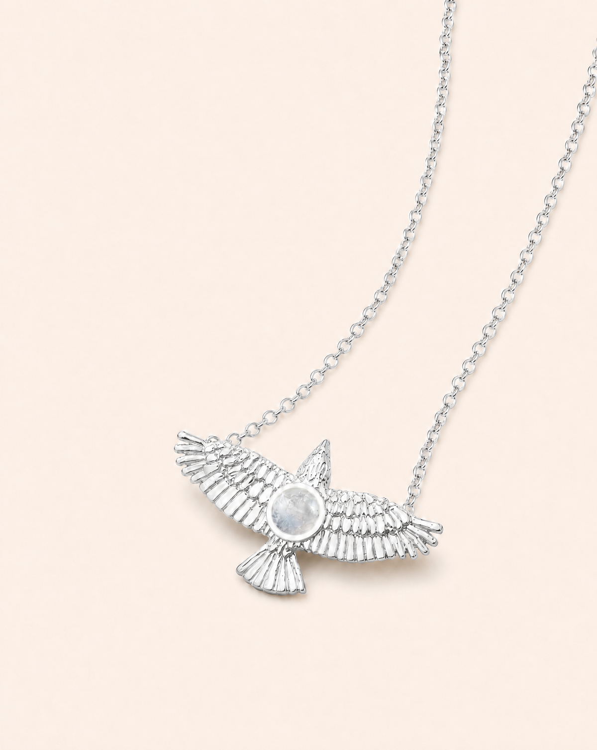 The DreamWeaver Clear Quartz Pendant — Silver-2