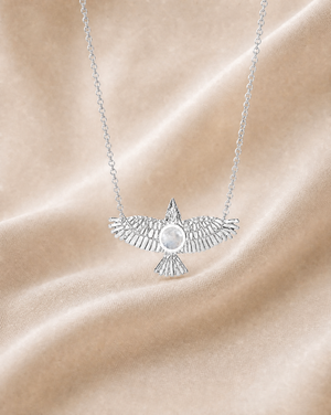 The DreamWeaver Clear Quartz Pendant — Silver