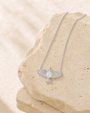 The DreamWeaver Clear Quartz Pendant — Silver