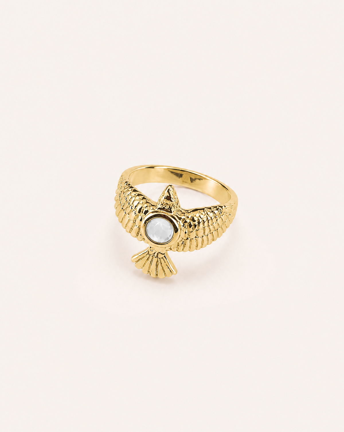 DreamWeaver Clear Quartz Ring, Gold