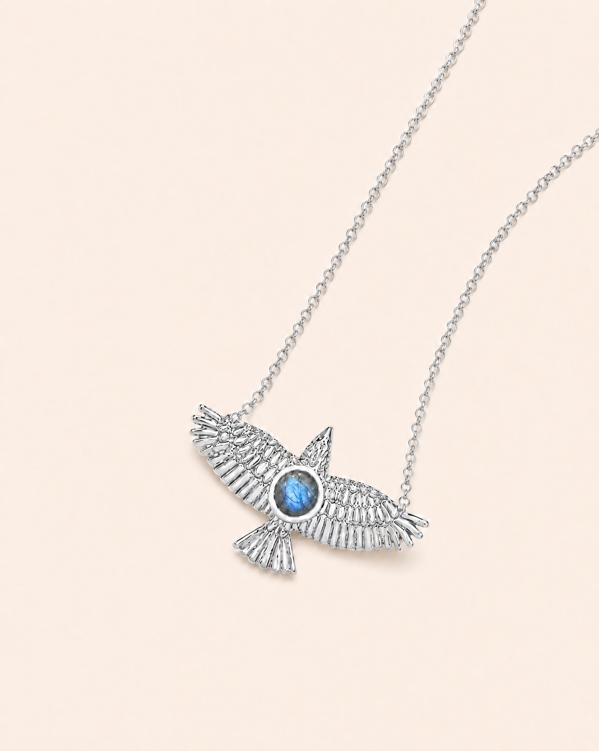 The DreamWeaver Labradorite Pendant — Silver