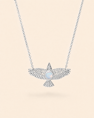 The DreamWeaver Opalite Pendant — Silver