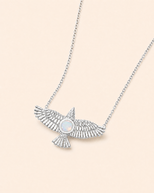 The DreamWeaver Opalite Pendant — Silver