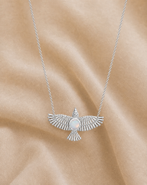 The DreamWeaver Opalite Pendant — Silver