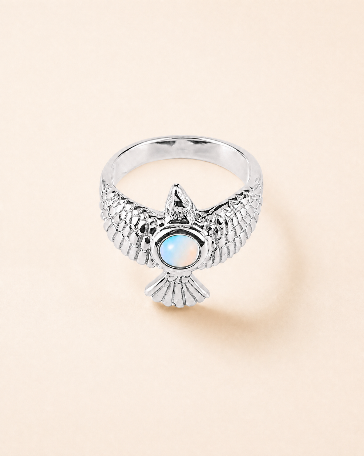 DreamWeaver Opalite Ring, Silver