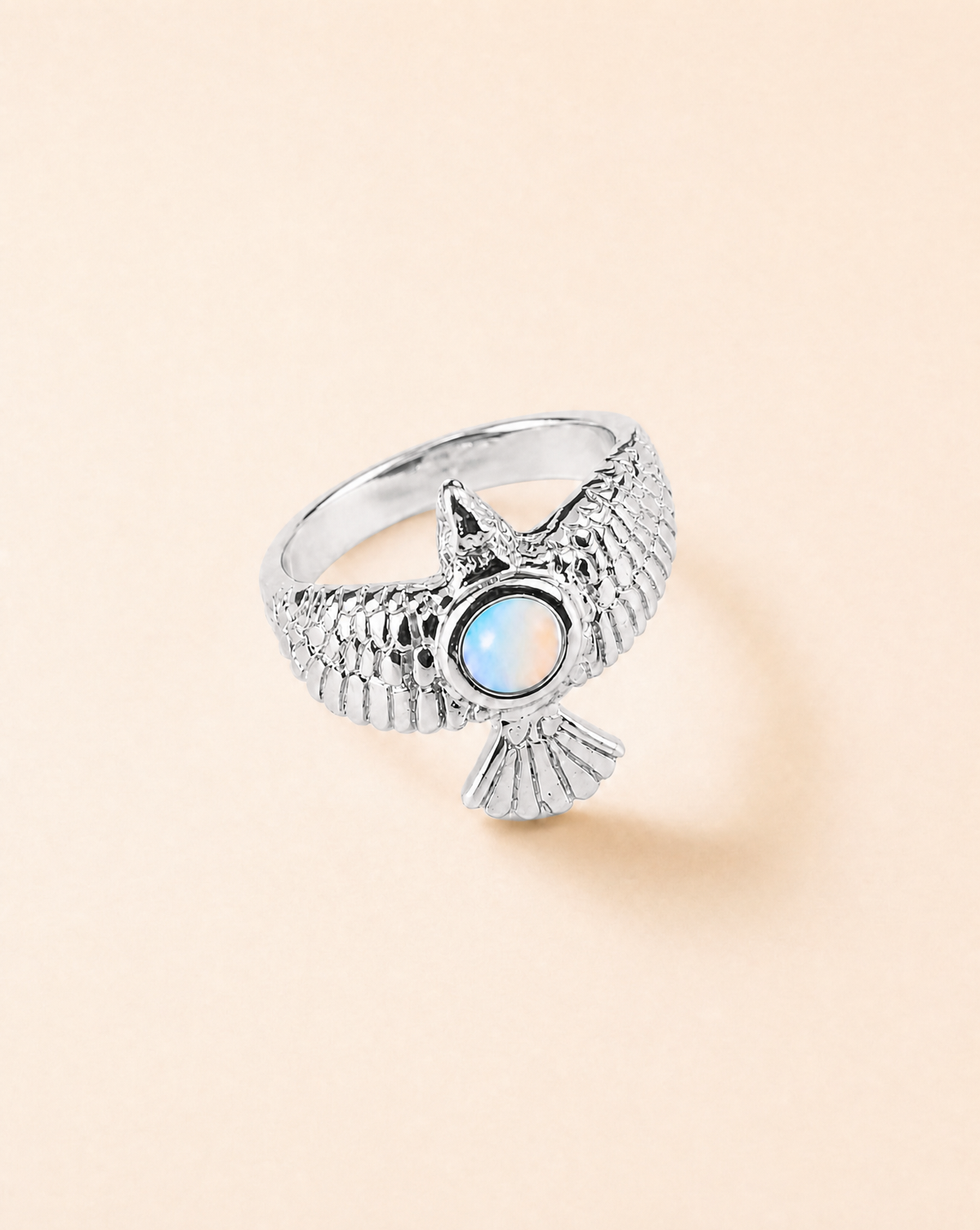 DreamWeaver Opalite Ring, Silver