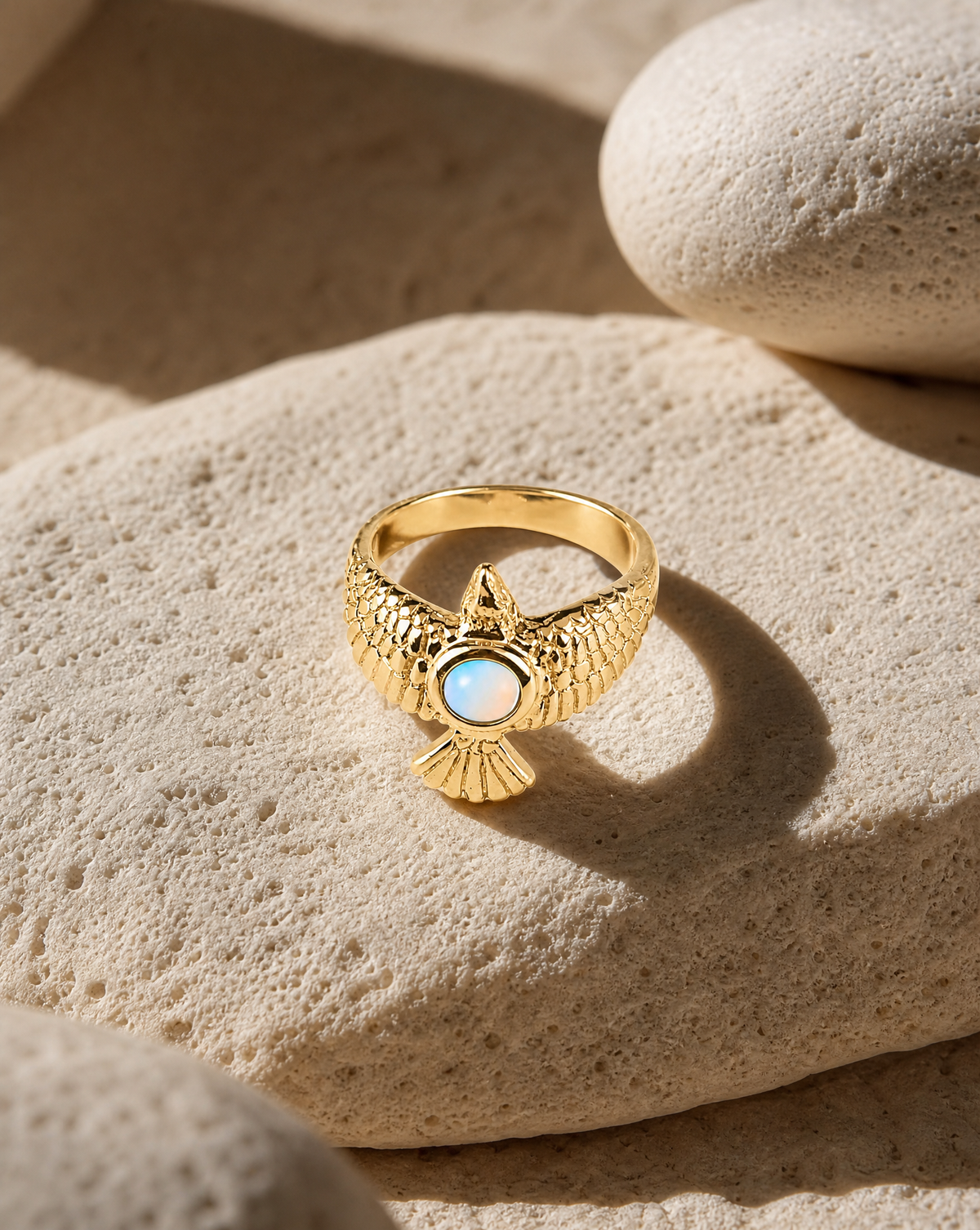 DreamWeaver Opalite Ring, Gold