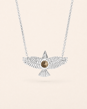 The DreamWeaver Pyrite Pendant — Silver
