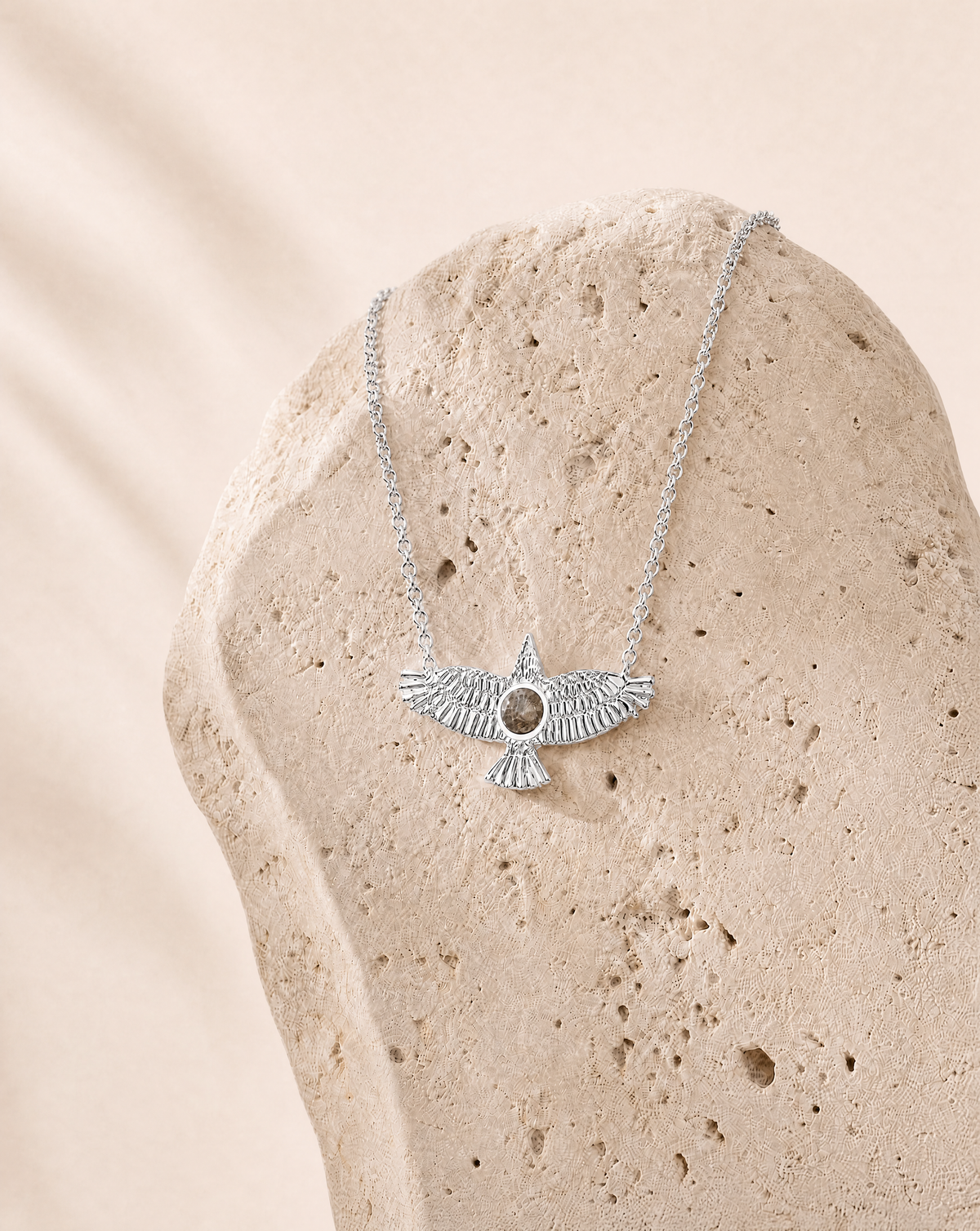 The DreamWeaver Pyrite Pendant — Silver-3