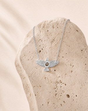 The DreamWeaver Pyrite Pendant — Silver