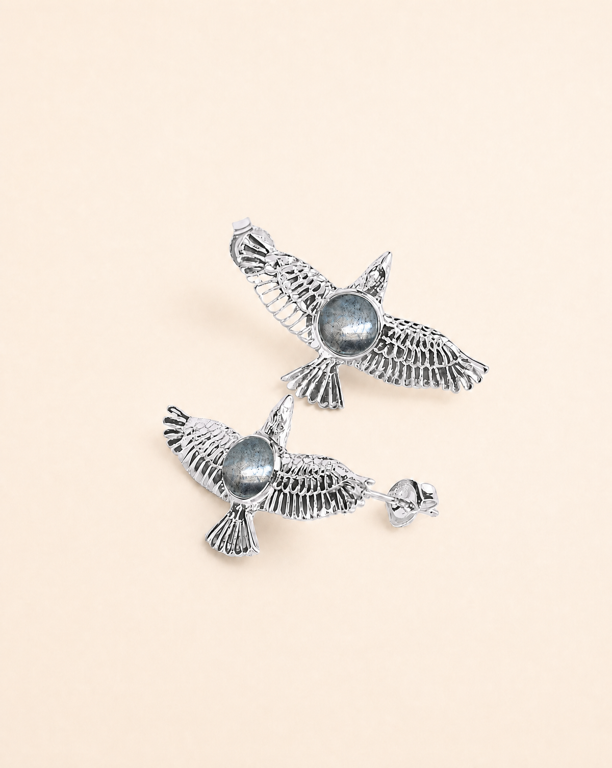 DreamWeaver Pyrite Stud Earings — Silver