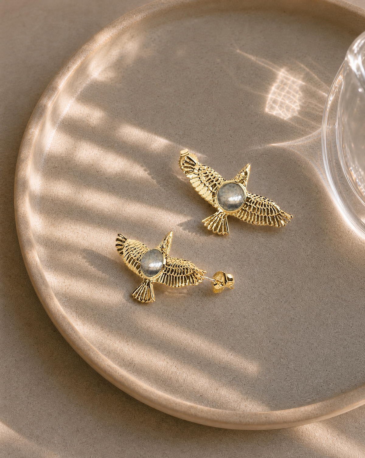 DreamWeaver Pyrite Stud Earings — Gold-2