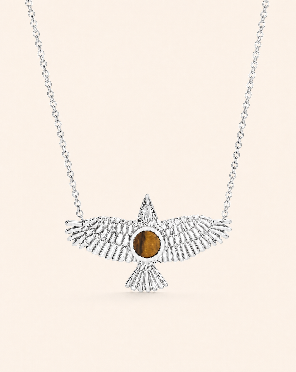 The DreamWeaver Tiger's Eye Pendant — Silver