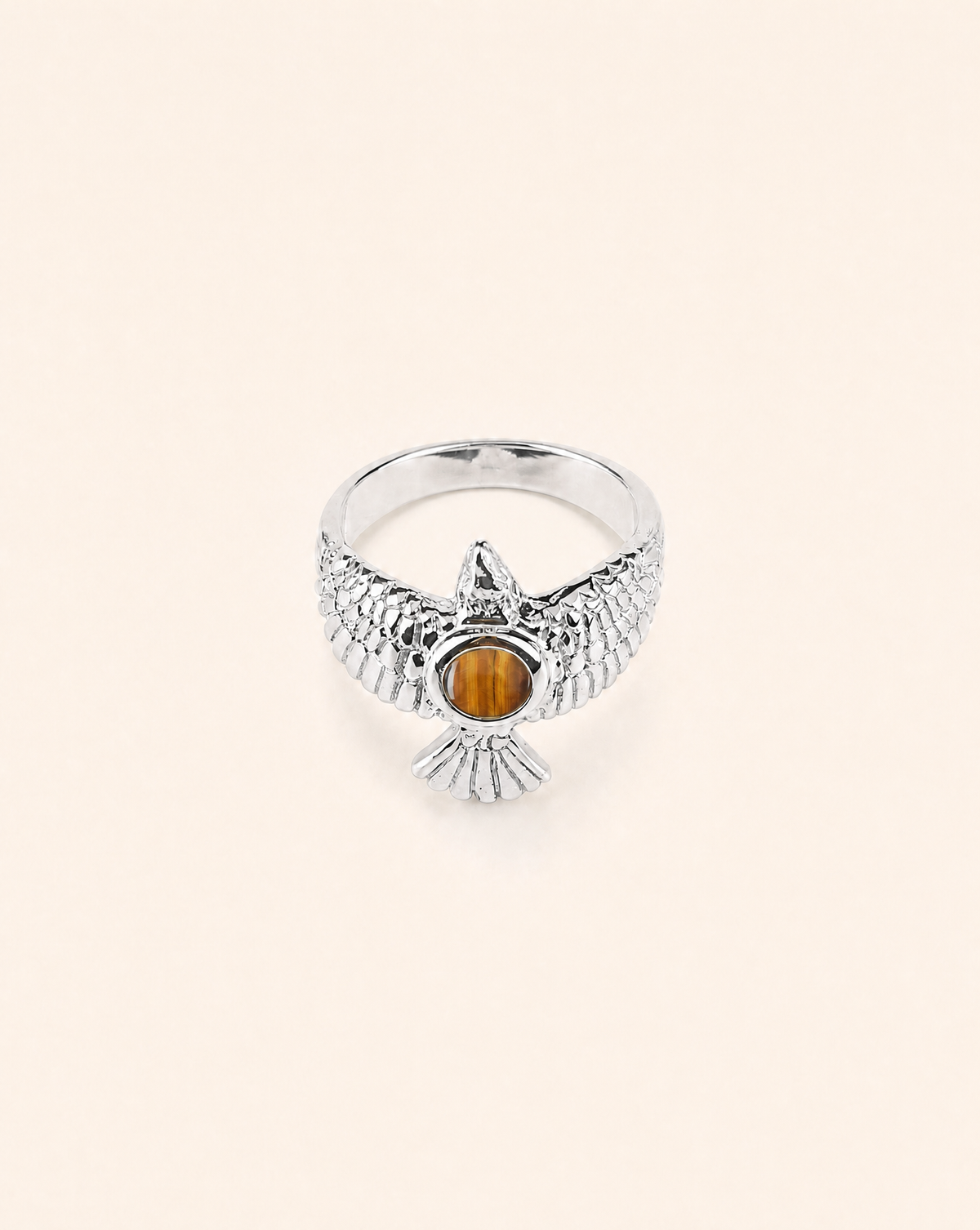 DreamWeaver Tiger's Eye Ring, Silver-1