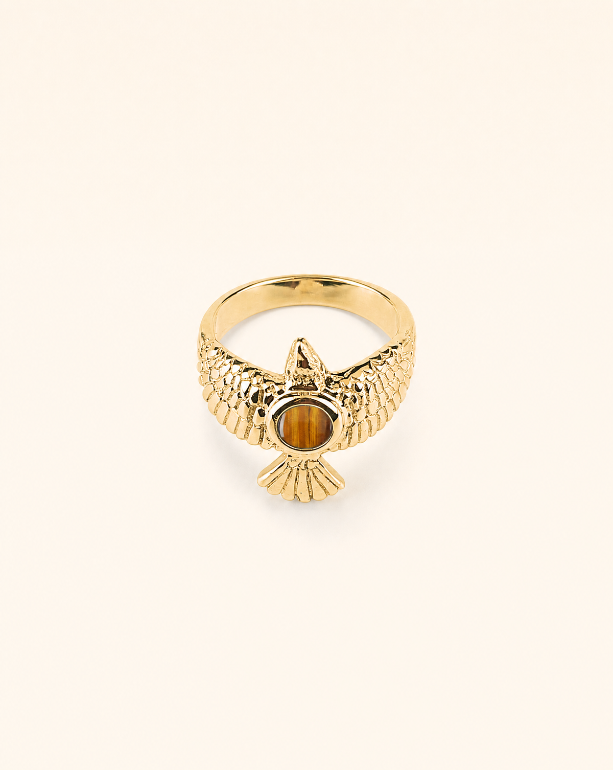 DreamWeaver Tiger's Eye Ring, Gold
