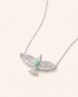 The DreamWeaver Turquoise Pendant — Silver