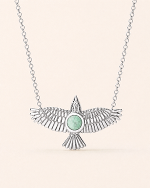 The DreamWeaver Turquoise Pendant — Silver