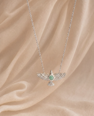 The DreamWeaver Turquoise Pendant — Silver