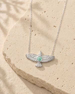 The DreamWeaver Turquoise Pendant — Silver