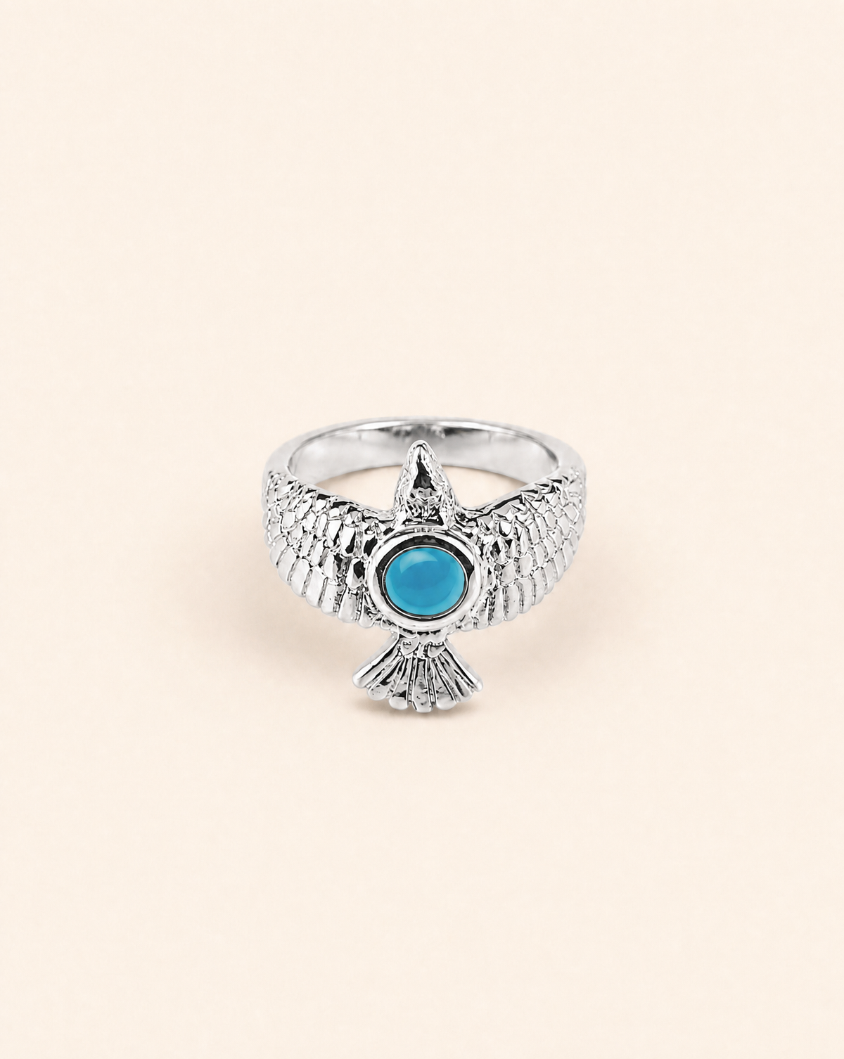 DreamWeaver Turquoise Ring, Silver