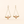 DreamWeaver Rose Quartz Earrings — Gold