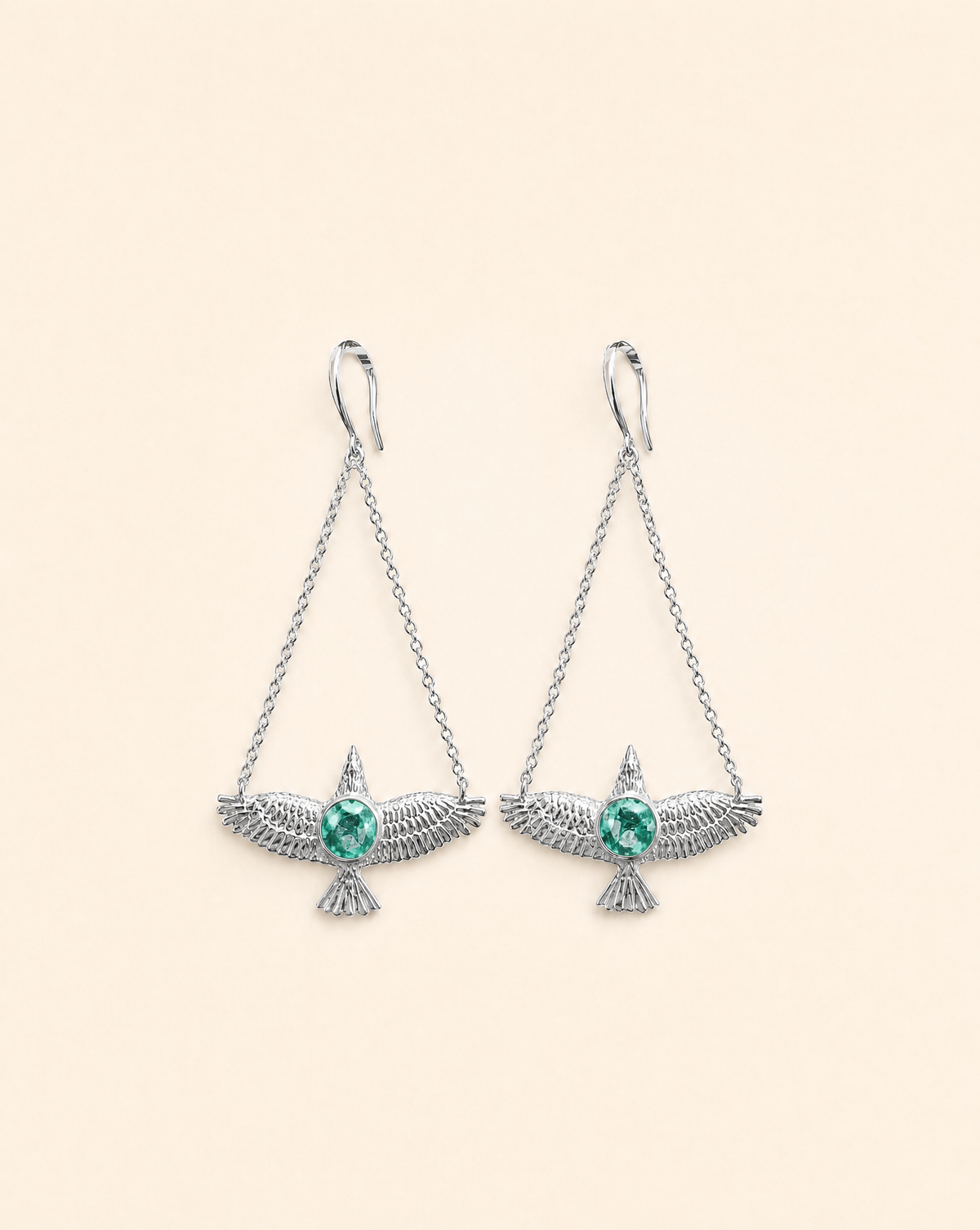 DreamWeaver Chrysocolla Earrings — Silver
