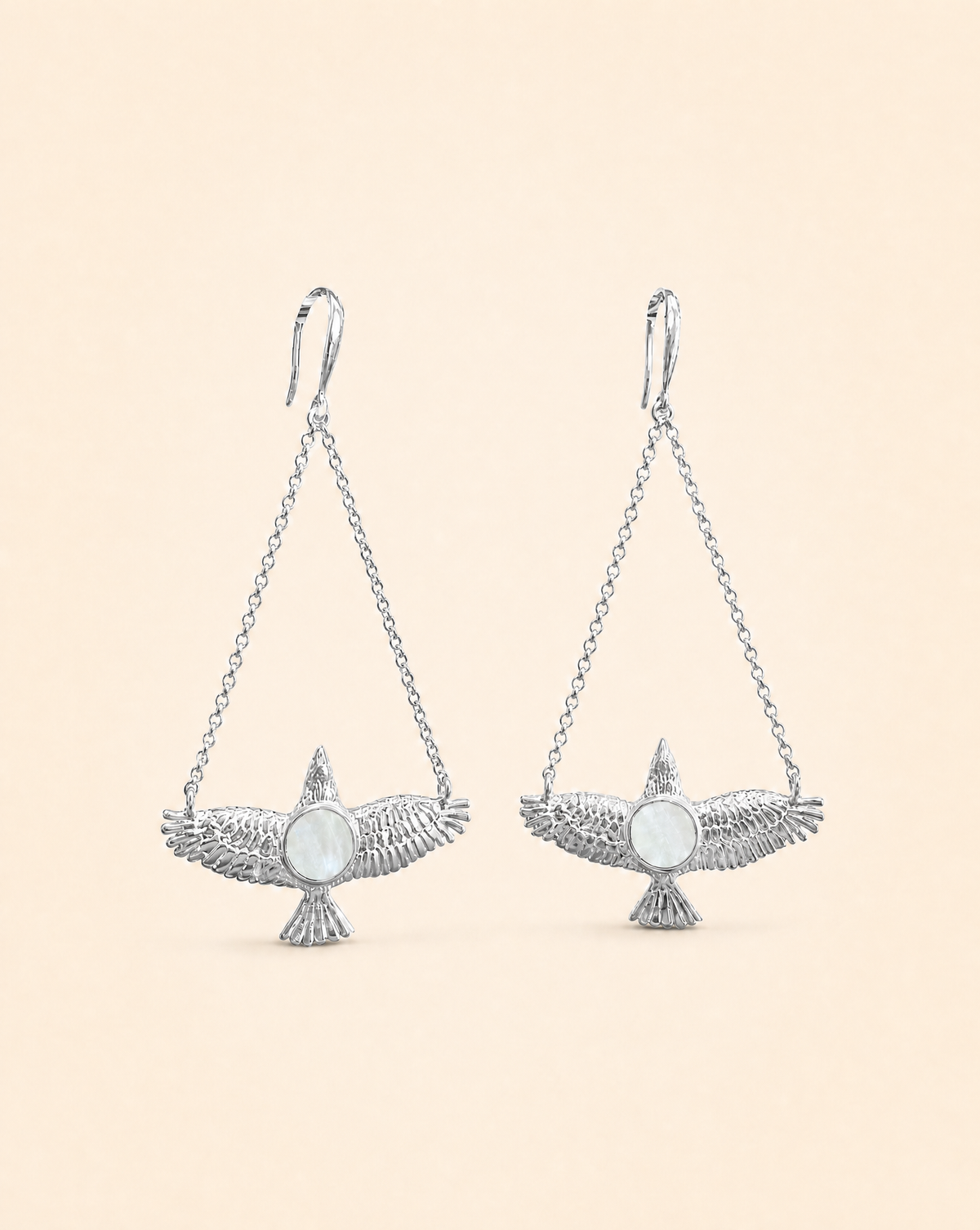 DreamWeaver Clear Quartz Earrings — Silver