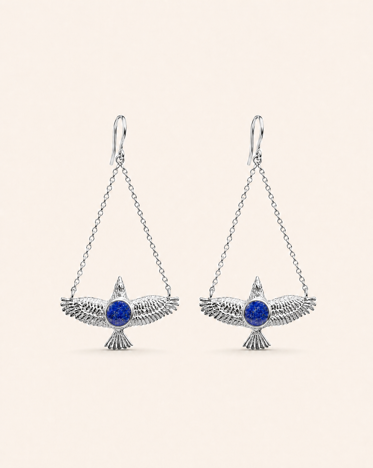 DreamWeaver Lapis Earrings — Silver