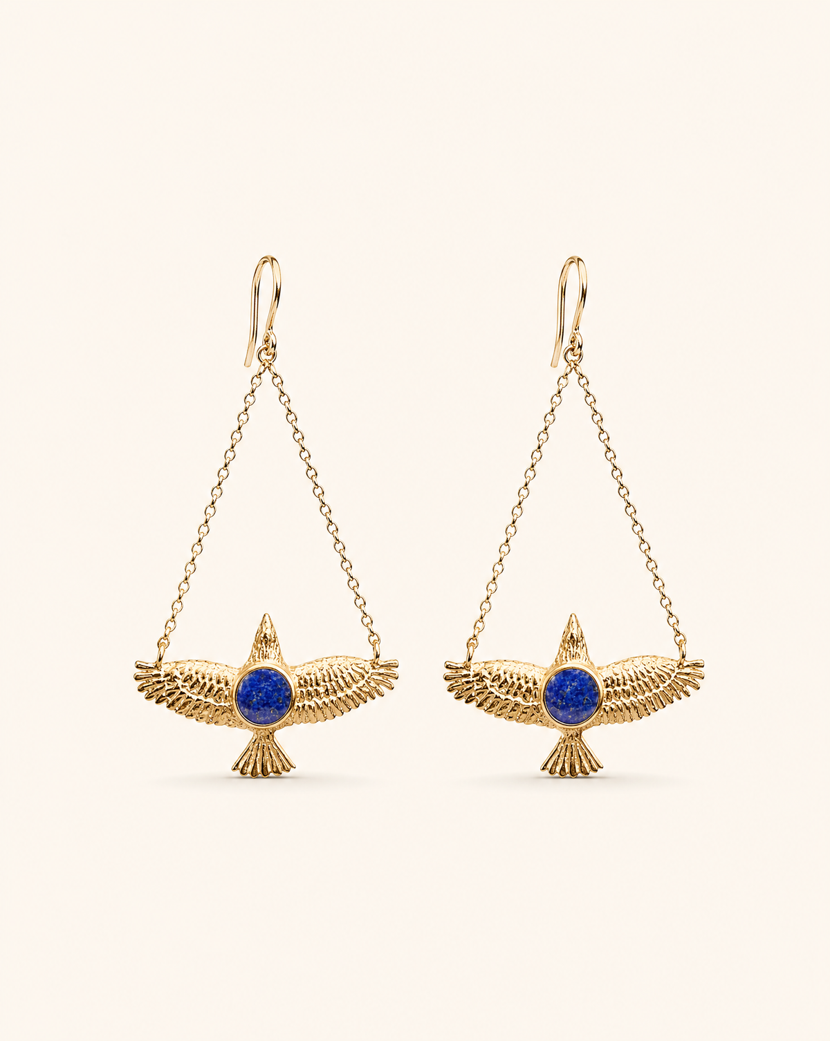 DreamWeaver Lapis Earrings — Gold