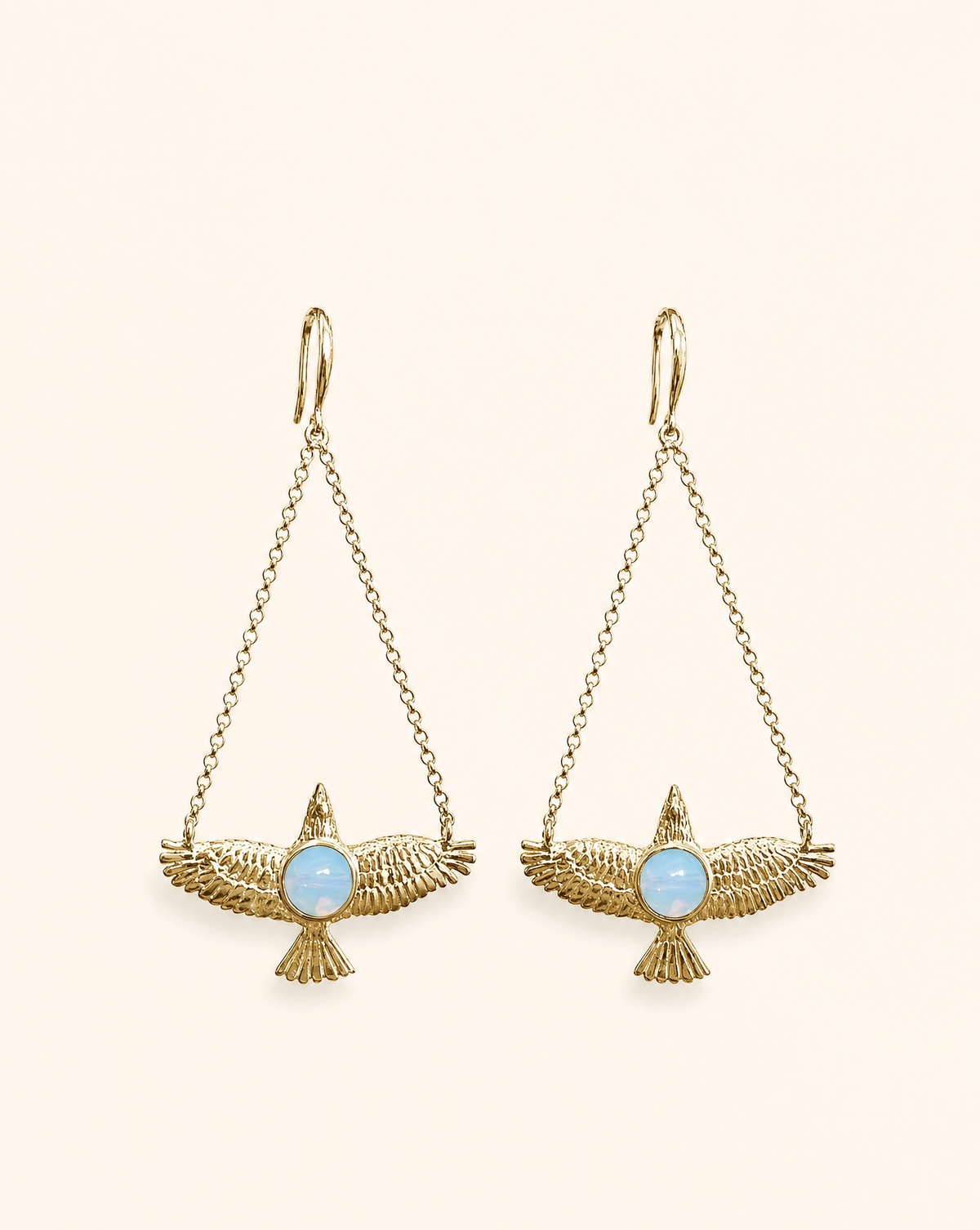 DreamWeaver Opalite Earrings — Gold
