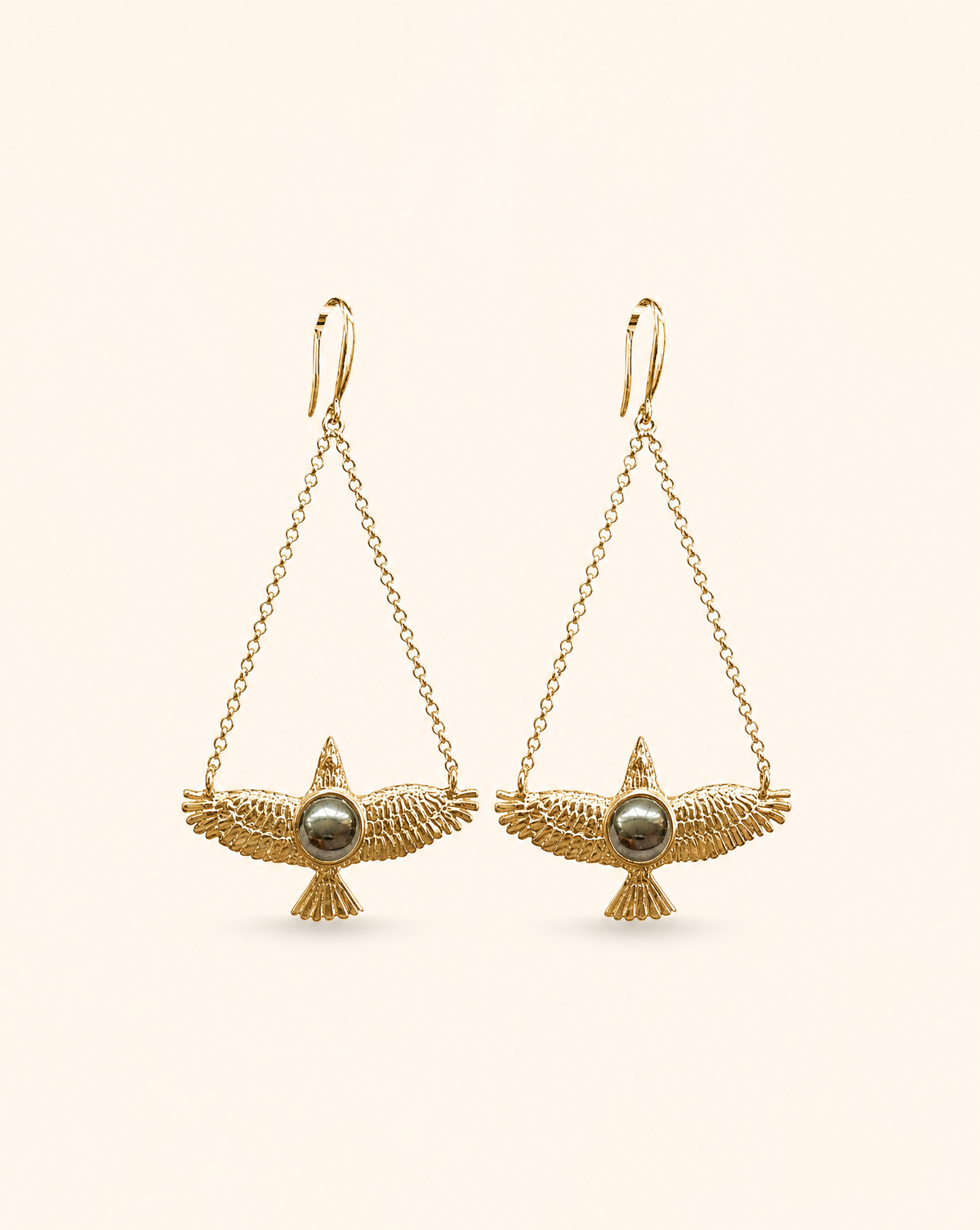 DreamWeaver Pyrite Earrings — Gold