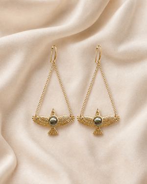 DreamWeaver Pyrite Earrings — Gold