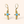 DreamWeaver Blue Opal Drop Earrings — Gold