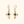 DreamWeaver Labradorite Drop Earrings — Gold