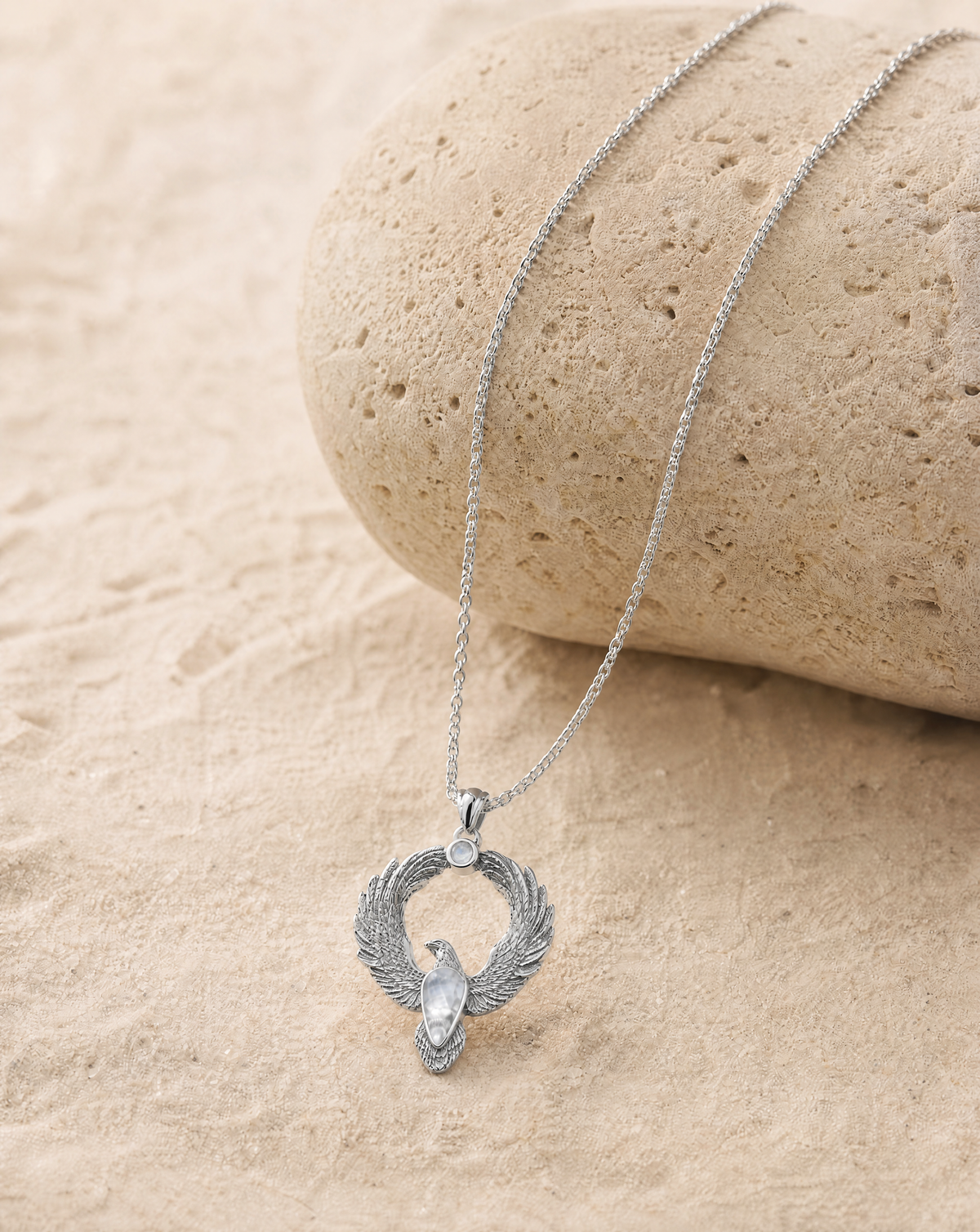 Embodiment Clear Quartz Pendant — Silver-4