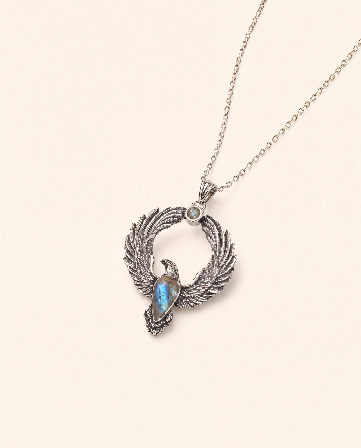 Embodiment Labradorite Pendant — Silver-2