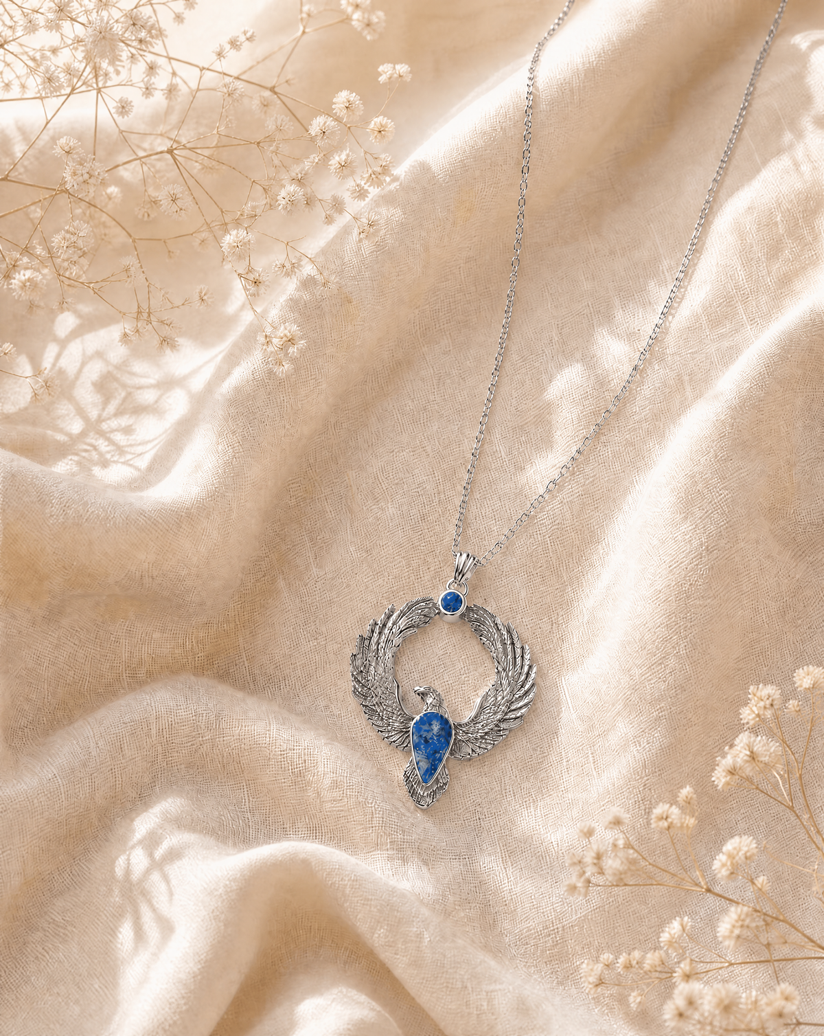 Embodiment Lapis Pendant — Silver-3