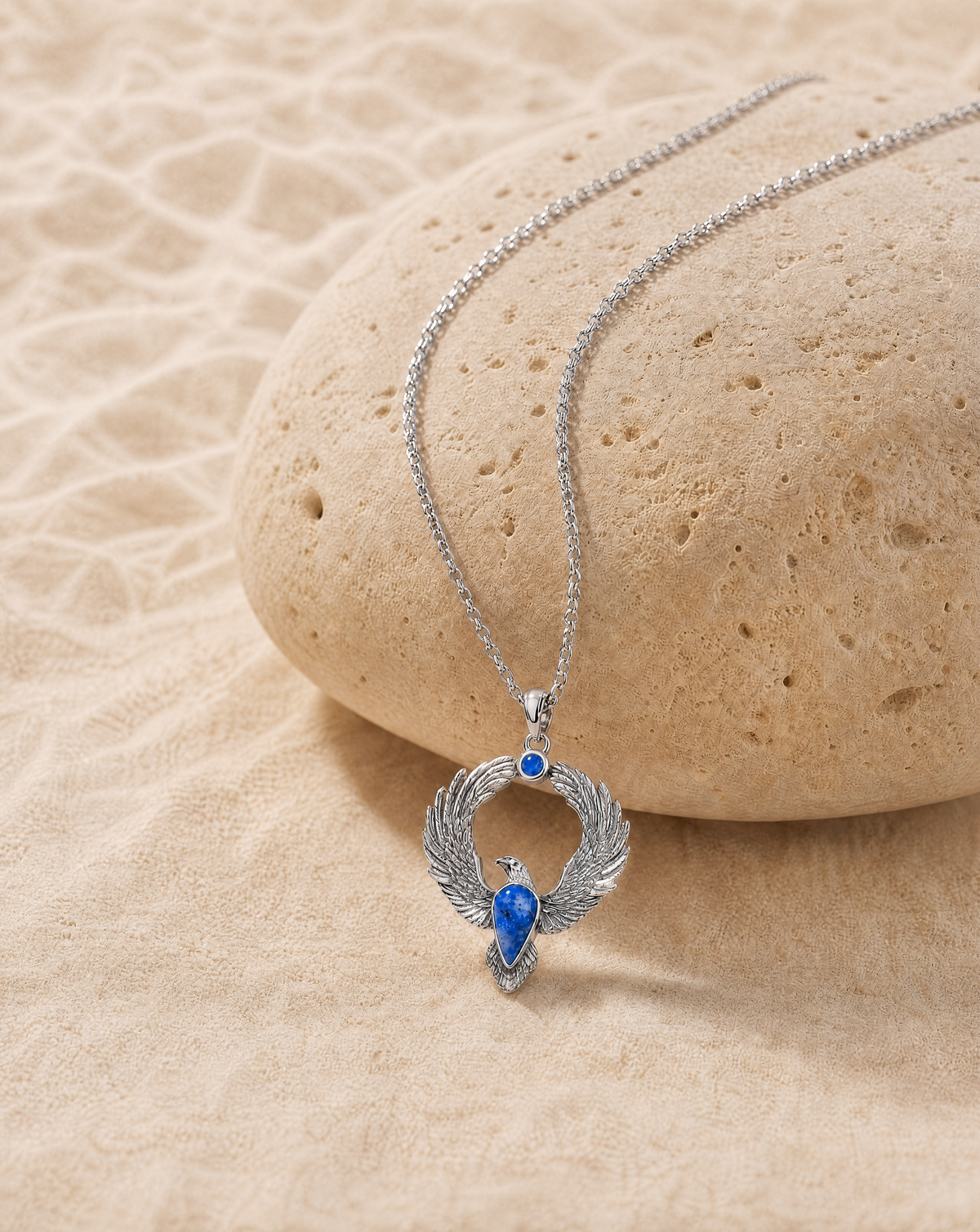 Embodiment Lapis Pendant — Silver-4