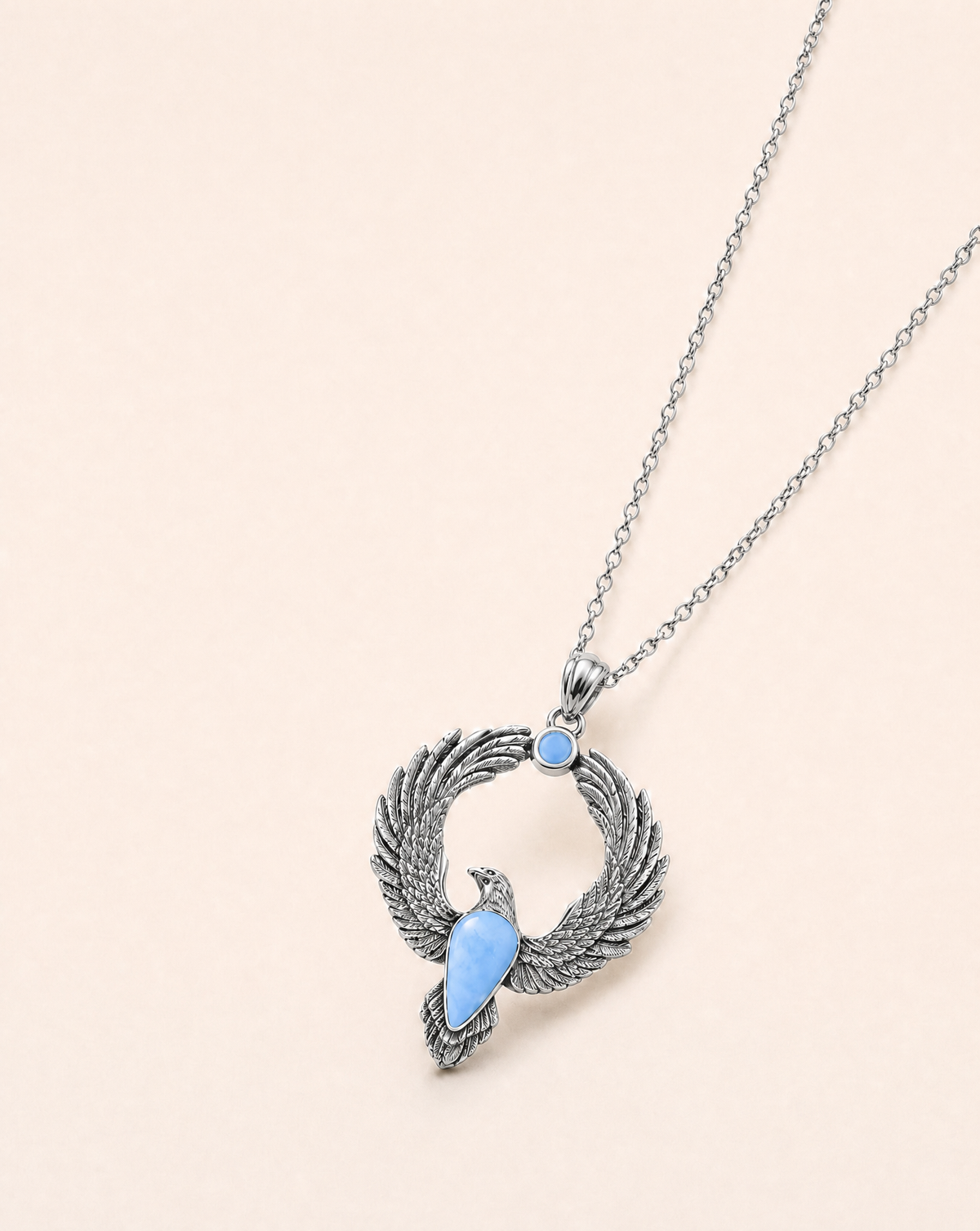 Embodiment Opalite Pendant — Silver-2