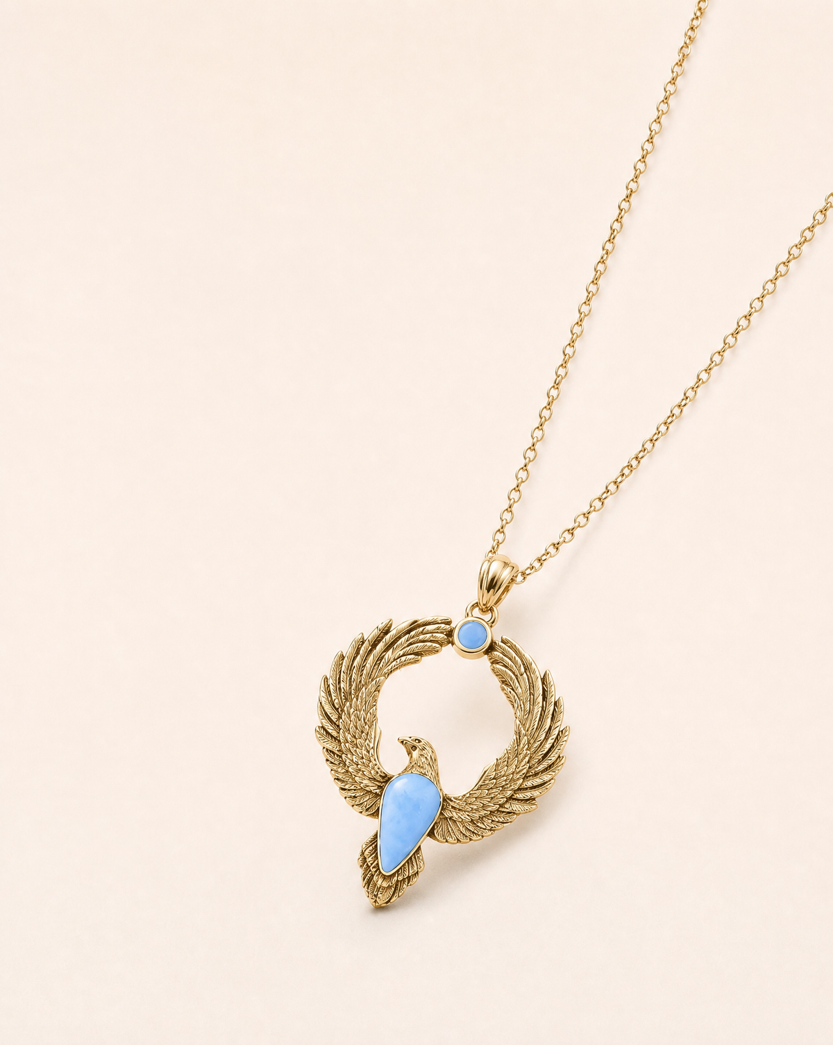 Embodiment Opalite Pendant — Gold-2