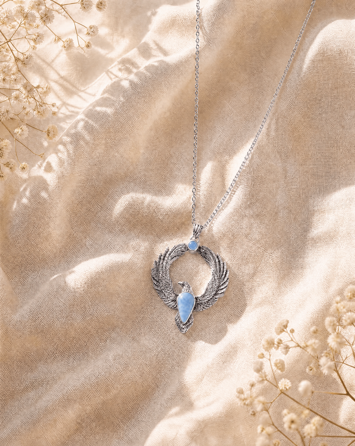 Embodiment Opalite Pendant — Silver-3