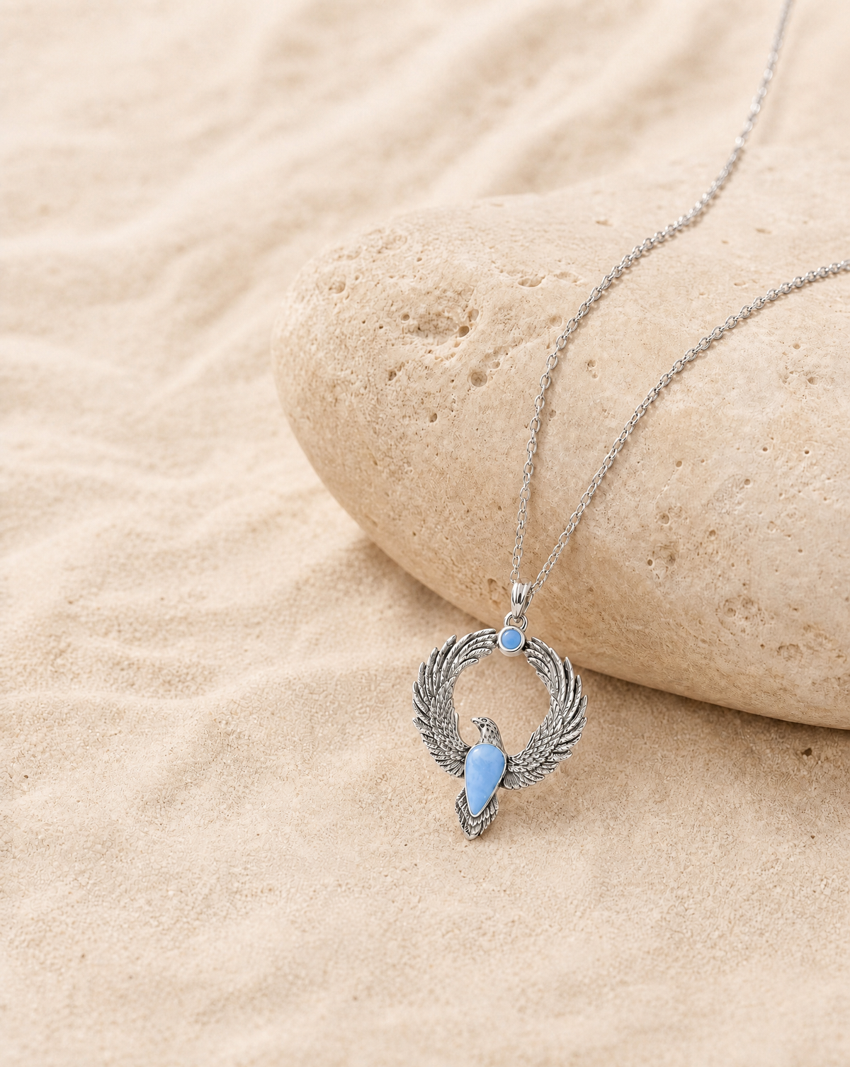 Embodiment Opalite Pendant — Silver-4