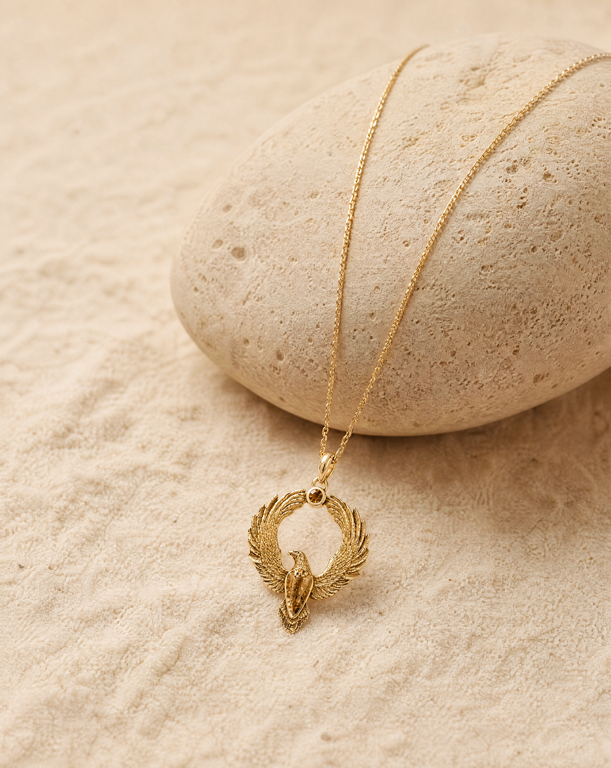 Embodiment Pyrite Pendant — Gold-4