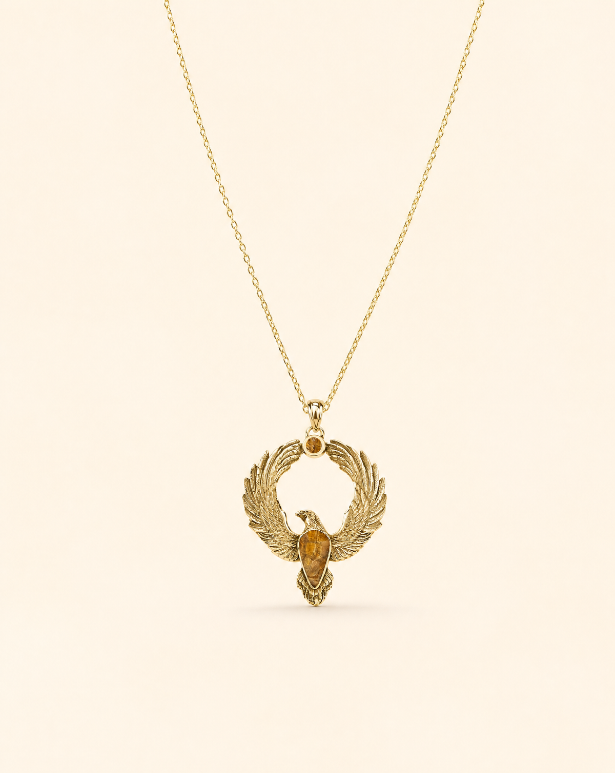 Embodiment Tiger's Eye Pendant — Gold