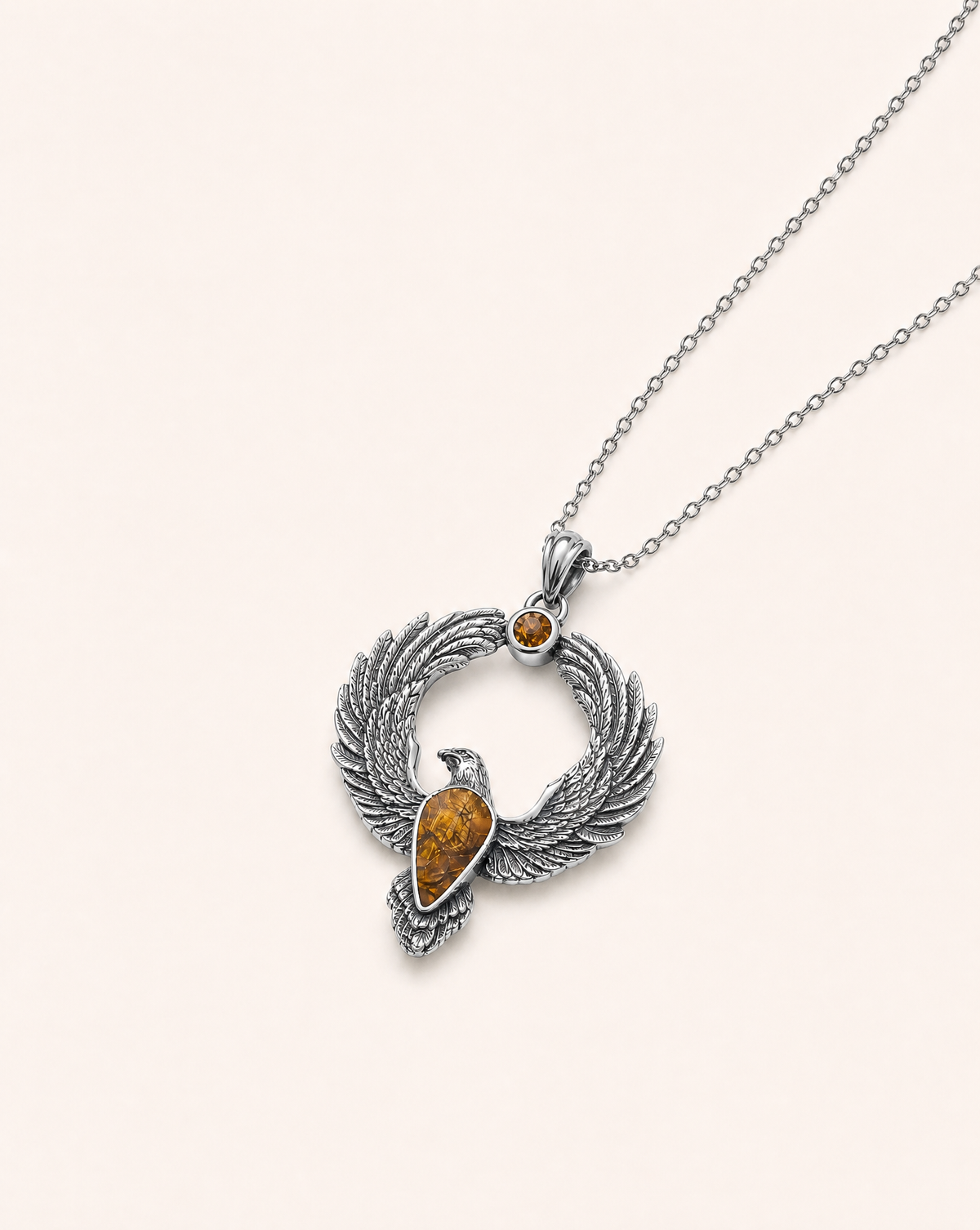 Embodiment Tiger's Eye Pendant — Silver-2