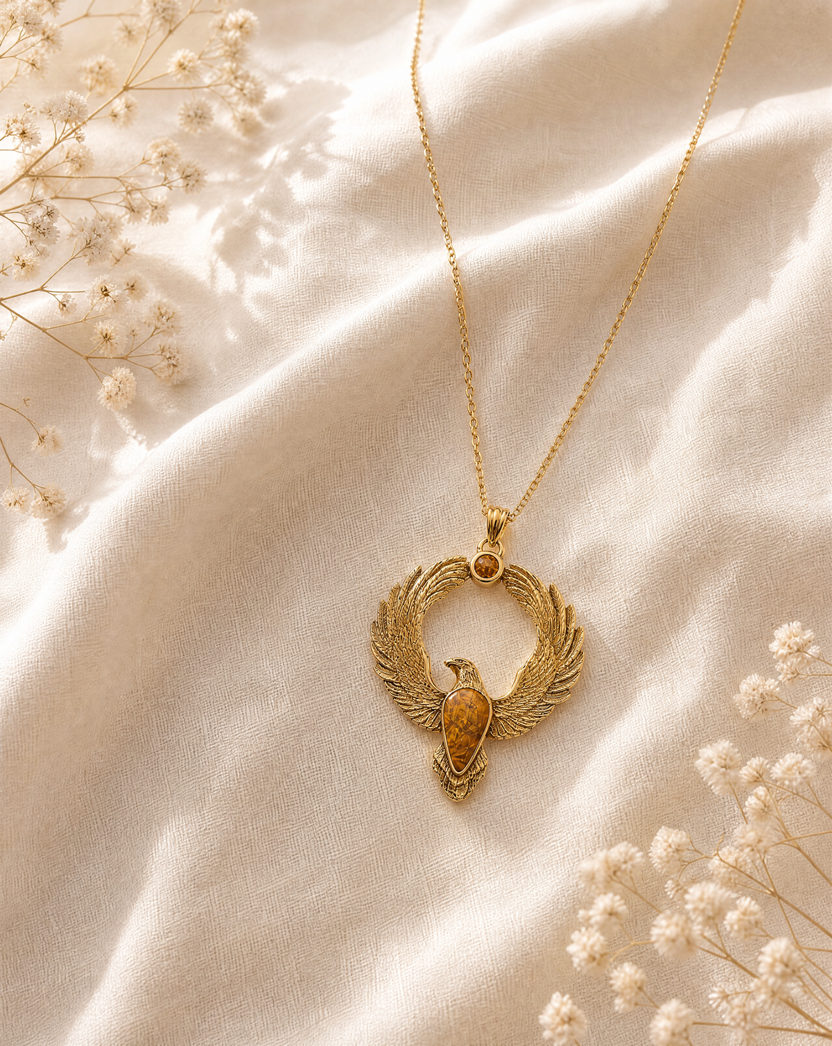 Embodiment Tiger's Eye Pendant — Gold-3
