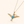 The Hummingbird Turquoise Pendant — Gold