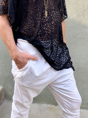 Skinny Wander Pant in White | Him