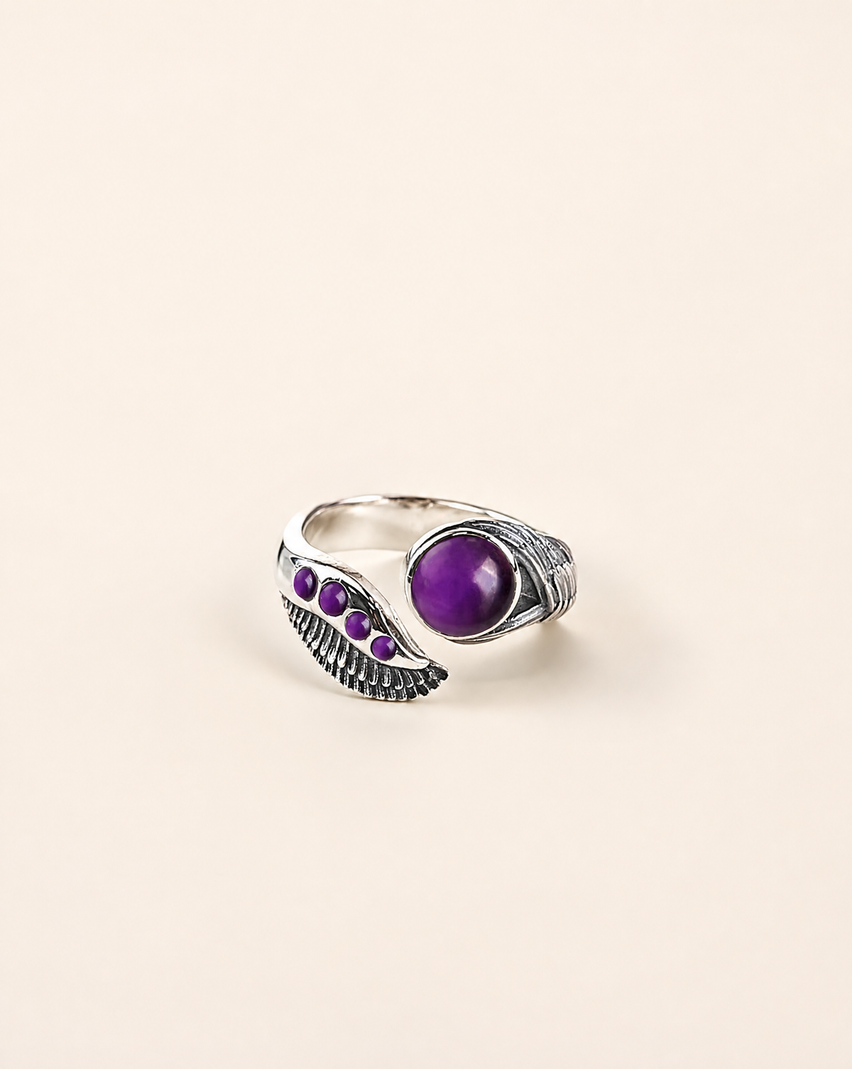 Majestic Amethyst Ring, Silver