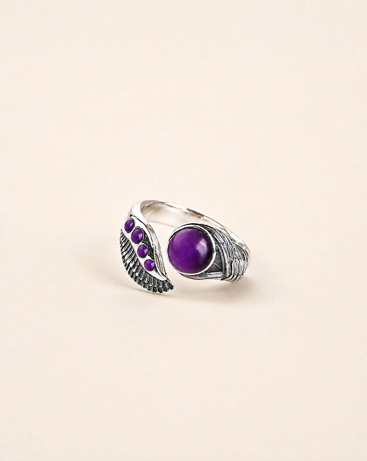 Majestic Amethyst Ring, Silver